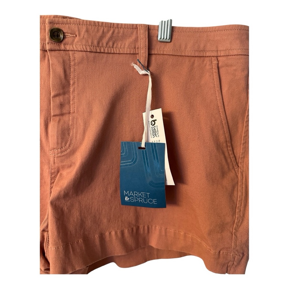 Market & Spruce Women's Size 16 Terracotta Shorts - Picture 3 of 7